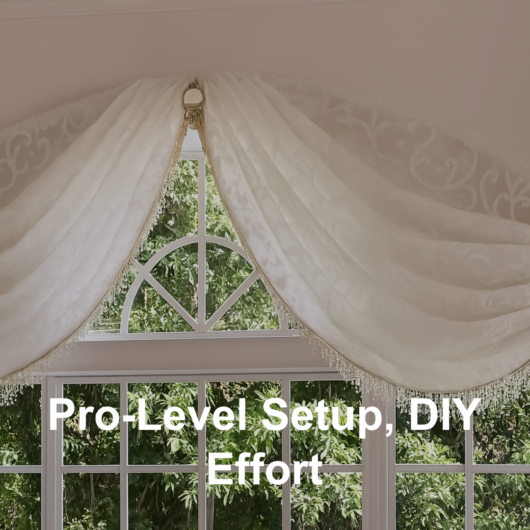 Where to place curtain medallions