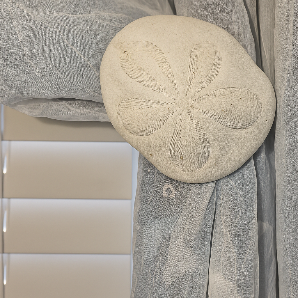 Seabiscuit Starfish Drapery Medallion Metropolis Iron Seashell Drapery Medallion