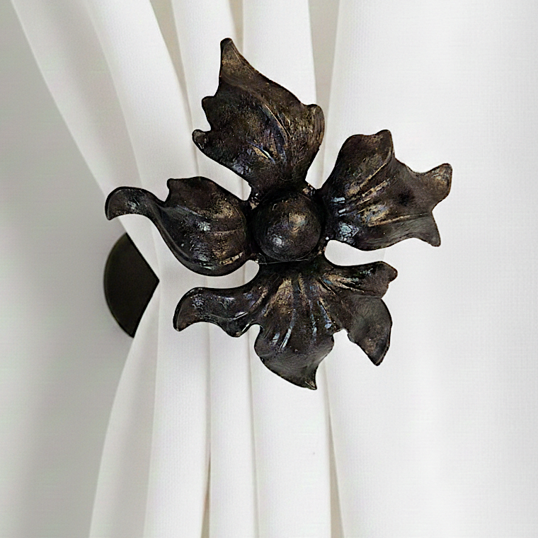 Whimsical Floral Drapery Medallion