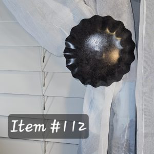 Contemporary drapery medallion, holdback, tieback, rosette, hanger, knob, window treatment hardware - Item #112